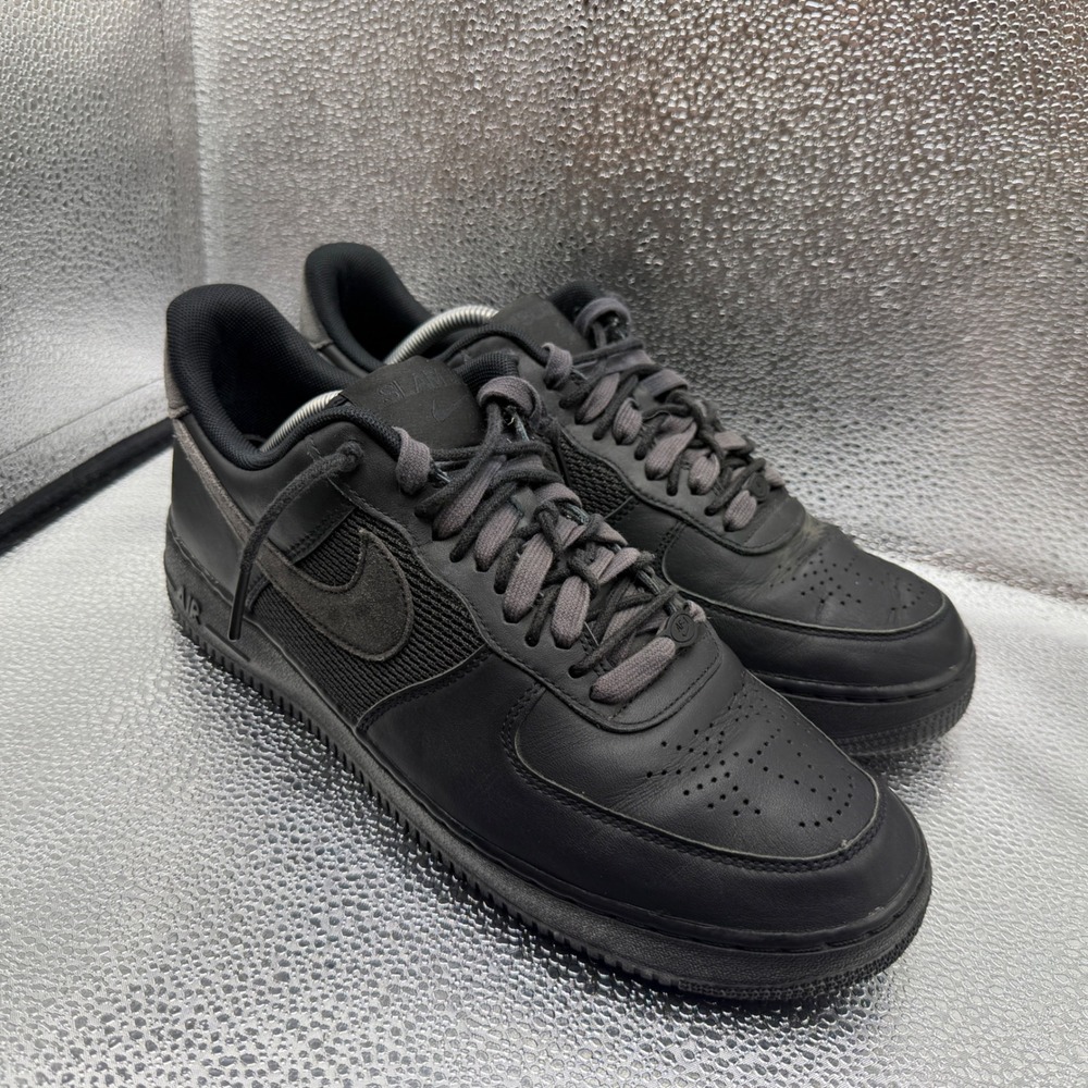 Size 11 Nike Slam Jam x Air Force 1 Low Mens Black Excellent DX5590-001 Suede - Picture 3 of 12